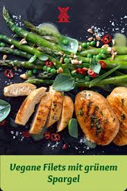 Vegane Filets Mit Grunem Spargel Rugenwalder Muhle Rezept In 2020 Spargel Gruner Spargel Vegane Rezepte