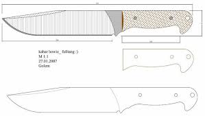 Bowie knives are popular for the beautiful, lengthy blade and the overall length. Image Result For Bowie Knife Blueprint Knife Patterns Handcrafted Knife Knife Making