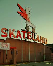 This Is Definitely One Of My Favorites Signs Ever The Iconic Sign For Skateland Is Located In Memphis Tennessee Roller Skating Retro Sign Vintage Neon Signs