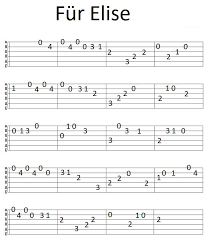 Here you find lots of famous and great guitar covers with free accurate tab , sheet music, chords , tutorial and pdf. Easy Guitar Tab Fur Elise Guitar Tabs Songs Guitar Songs For Beginners Easy Guitar Songs