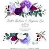 Purple bridal bouquets & bridesmaid bouquets + wedding decorations 1