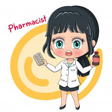Pharmacist Character Pharmacy Art Girl Cartoon Pharmacist