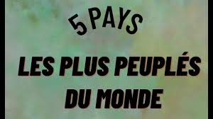 Les 100 prénoms les plus portés en france. Les 5 Pays Les Plus Peuples Du Monde Youtube