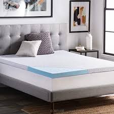 Lucid 2 5 Quot Gel Infused Ventilated Memory Foam Mattress Topper With Removable Tencel In 2020 Foam Mattress Topper Memory Foam Mattress Topper Memory Foam Mattress