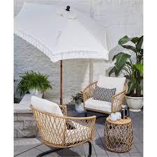 Better Homes And Gardens Ventura 3 Piece Outdoor Boho Wicker Chat Set Walmart Com In 2020 Backyard Furniture Wicker Patio Furniture Boho Patio