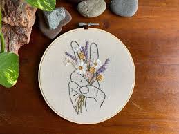 To browse through all the embroidery patterns click on the hoop or browse the individual categories. Embroidery Pdf Pattern Wild Hippie Flower Embroidery Pattern Digital Pattern Embroidery Hoop Wildflower Diy Nursery Diy Gift Embroidery Patterns Embroidery Nursery Patterns