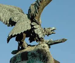 It is a messenger of god in hungarian mythology, who sits on top of the tree of life along with the other spirits of unborn children in the form of birds. The Turul Of Hungary Cruise Traveller