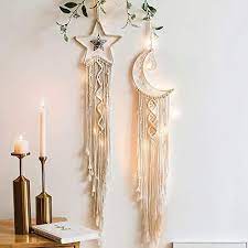 Usb charging 3d moon night light table lamp remote touch control home decor 20cm. Jobosi Dreamcatcher Star Moon Lighted Boho Dream Catcher Dream Catchers For Adults Dream Catcher Nursery Decor Dream Catchers Moon Room Decor Home Decor Gifts For Women Gifts For Girls 2pcs Buy Online