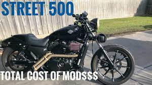 Harley Davidson Street 500 Custom Exhaust Idle Rev And Fly By S Youtube