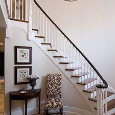 Pin By Aleshia Cortez On Future Stair Case Foyer Design Foyer Decorating Staircase Design