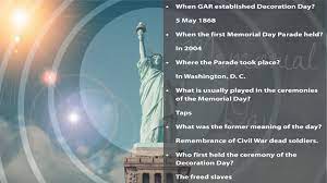 Many people observe memorial day by visiting grave sites, cemeteries or memorials and placing flowers, flags and more in honor of deceased loved ones. 65 Memorial Day Facts Trivia Questions And Answers