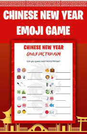 Chinese New Year Emoji Pictionary Game Lunar New Year Emoji Quiz Fun Chinese New Year Activity Virtual Chinese New Year Download Game In 2021 Chinese New Year Activities New Years Activities Pictionary