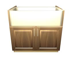 This is a farm sink base cabinet with 2 doors and an adjustable opening for the farm sink. 2 Door Farm Sink Base Cabinet