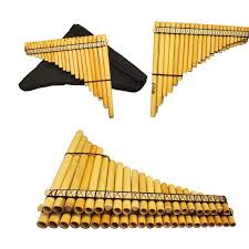 Professional Lupaca Chromatic Siku Zampona Pan Flute Piano Keyboard Pan Flute Piano Keyboard