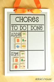 personalized magnetic chore chart basic magnet set 9x13