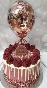 Rose Gold Simple 21st Birthday Cakes For Girls Cake Food Strawberry Cake Delicious Cake Pink Cake Fruit Cake Cream Cake Wedding Cak Beautiful Birthday Cakes Birthday Cake Decorating 18th Birthday Cake