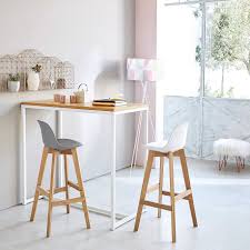 Scandi Style Dining Room And Breakfast Bar The Urban Soft Look Maisons Du Monde Kitchen Bar Table Breakfast Bar Chairs Bar Chairs
