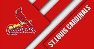 Download Wallpapers St Louis Cardinals Mlb 4k Red Abstraction Logo Material Design Baseball St Louis Missouri Usa Major League Baseball Central Divis In 2021 Stl Cardinals Cardinals Baseball St Louis Cardinals