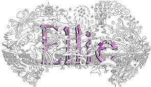 Ellie Girls Name Art Design By Richard Skilton Name Art Art Art Design