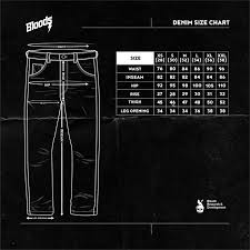 Bloods Size Chart Bloods Industries Official Website