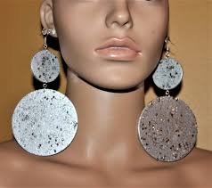 Circle Color and Metallic Earrings