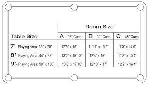 pool tables sizes standard pool table height pool table