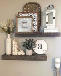 Cool 40 Modern Farmhouse Living Room Decor Ideas Floating Shelf Decor Decor Farm House Living Room