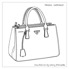 Black And White Bag Outline Authentic Designer Handbags As A Gift Handbags And Purses Drawing Bag Bag Illustration Prada Handbags