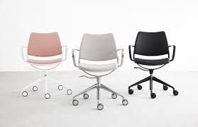 Stua Gas Swivel Chair With Castors Modern Office Chair Office Chair Design Upholstered Desk Chair