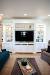 White Custom Built In Entertainment Center
