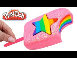 Glace Rose Brillant Play Doh Arc En Ciel Pate A Modeler Youtube