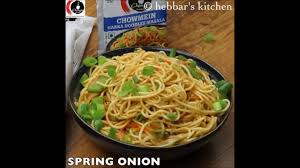 How To Make Chowmein Noodles Veg Chowmein Recipe Hebbar S Kitchen In 2020 Veg Chowmein Indian Food Recipes Recipes