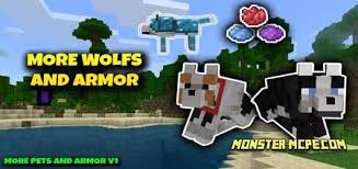 Anyone who lacked a standard set of armor, weapons, tools and ores. More Wolfs Armor Add On 1 16 1 15 Minecraft Pe Addons Mod
