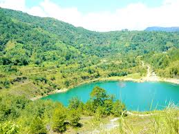 The Cordilleran Sun - "Lubo Lake in Lubo, Kibungan, Benguet. From a  conversation I've had with a local there, the lake is a remnant of an old  mining operation. Today, some locals