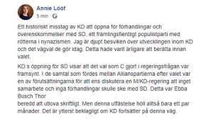 Ebba busch, uppsalabo, partiledare för kristdemokraterna, party leader, christian democratic party | twuko. Kd Ledaren Oppnar For Sd Samarbete Svt Nyheter