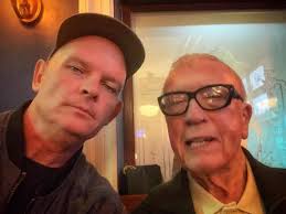 Me (55) and Bob (92) celebrating our combined birthdays, Bridie's, The  George, Dublin.