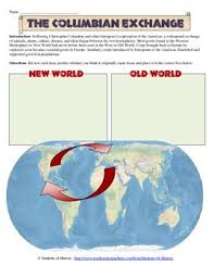 Crop exchange between the two worlds played a major role in world p. 70 Columbian Exchange Ideas Columbian Exchange Columbian Social Studies