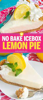 Quick Easy Lemon Icebox Pie Love From The Oven Lemon Pie Recipe Easy Pie Recipes Easy Lemon Pie