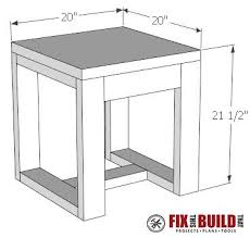 Diy Outdoor Side Table 2x4 And Concrete Fixthisbuildthat Outdoor Side Table Diy Furniture Plans Kids Furniture Plans