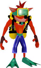 Scuba Crash Crash The Wrath Of Cortex Model By Crasharki Deviantart Com On Deviantart Crash Bandicoot Bandicoot Crash