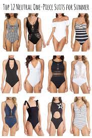 12 Must Have Neutral One Piece Swimsuits For Summer Swimsuit Style For Summer Summer Swimsuits For Women Flattering Swimwear Swimsuits Summer Swim Suits