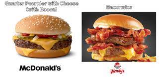 Mcdonalds Quarter Pounder With Cheese Vs Wendy S Baconator A Story Of Quality David Aughinbaugh Ii