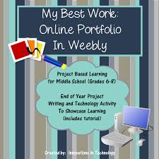 My Best Work Online Portfolio End Of Year Project In Weebly Innovations In Technology Online Education Online Learning Tools Online Teaching