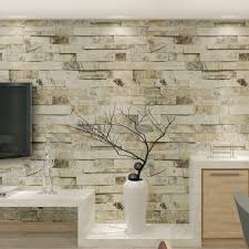 Hanmero 3d Vinyl Imitation Brick Marble Wall Pattern Looks Real Up Wallpaper Faux Brick Wallpaper Brick Wallpaper Wallpaper Living Room