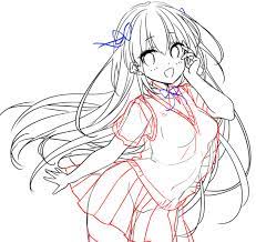 女の子が魅力的に キャラクターが映える ラフ画の描き方 いちあっぷ ラフ画 アートスケッチ 描画のためのアイデア