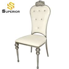 Retro metal kitchen chairs with cushions. China Wholesale Home Furniture Faux Leather Cushion Dining Chairs Stainless Steel China Modern Chair Metal Dining Chairs