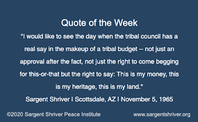 Sargent Shriver Peace Institute Honoring Indigenous Peoples Day