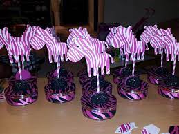 Zebra Print Baby Shower Centerpiece Baby Shower Baby Shower Centerpieces Printed Baby Shower