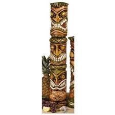 Design Toscano Aloha Hawaii Tiki Sculpture Moai Haku Pani Tiki Statues Tiki Totem Design Toscano