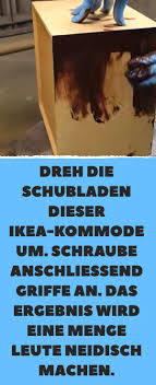 Dreh Die Schubladen Dieser Ikea Kommode Um Schraube Anschliessend Griffe An Das Ergebnis Wird Eine Menge Leute Neidisch Ikea Kommode Schubladen Griffe Kommode